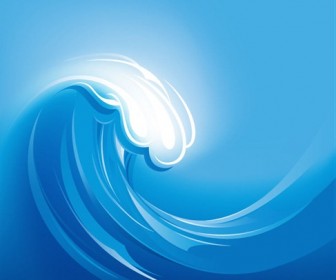 Sea Wave Vector Illustration