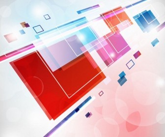 Abstract Square Colorful Background