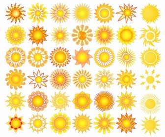 Sun Elements Collection Vector