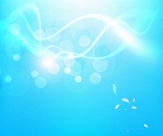 Abstract Blue Glow Vector Background