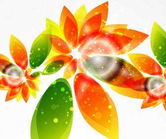 Floral Abstract Background Vector Graphic