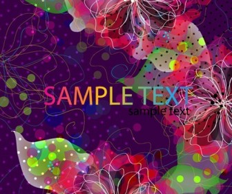 Abstract Floral Vector Artwork