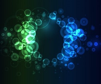 Bright Colorful Abstract Bokeh Circles Background