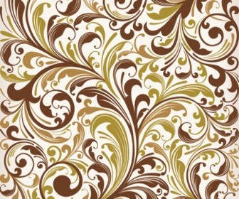 Floral Swirl Vector Art