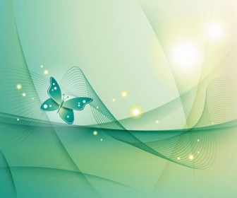 Abstract Backgorund with Butterfly Vector