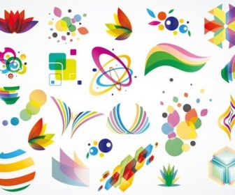 Colorful Logo Design Elements Vector Set