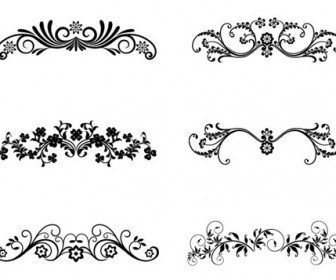 Vector Floral Ornamental Design Elements