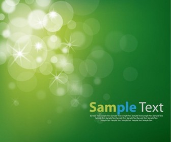 Vector Abstract Background Green And Fresh Bokeh