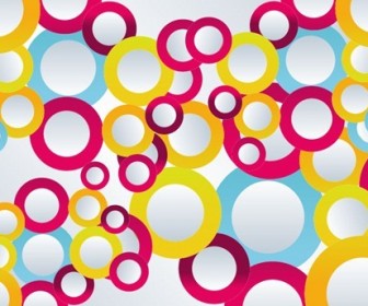 Abstract Colorful Circles Vector Illustration