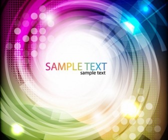 Abstract Colored Swirl Vector Background