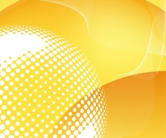 Abstract Yellow Vector Background