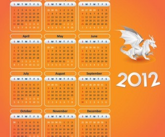 Year 2012 Calendar