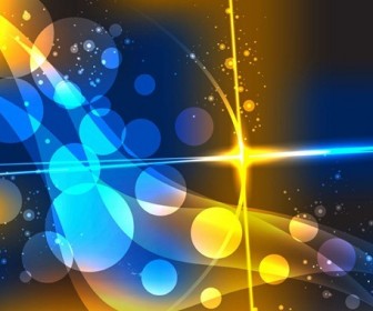 Abstract Colorful Bokeh Vector Background