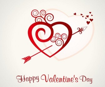 Heart Valentines Day background