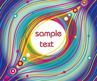 Abstract Colorfull Lines Vector Background