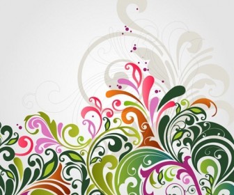 Abstract Floral Background Vector Illustration