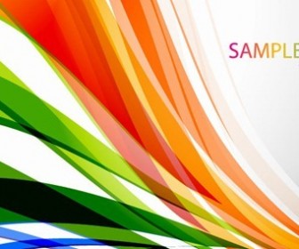 Abstract Colored Curves Vector Background
