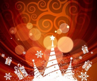 Abstract Xmas Background Vector Illustration