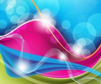 Abstract Waves Vector Background