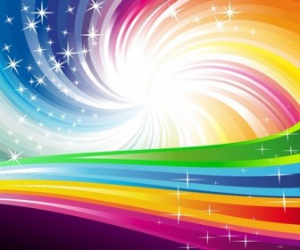 Vector Rainbow Colorful Background