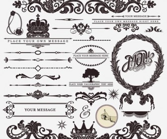 Retro Vintage Design Elements Vector Set