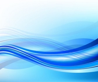 Abstract Waves Blue Background Vector