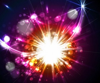 Abstract Burst Light Background