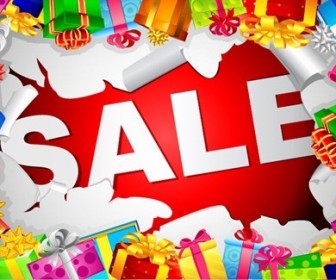 Christmas Sale Vector Illustration