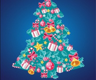 Christmas Tree Vector Illustration 7