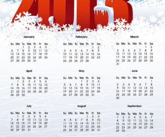 Vector Calendar for 2013