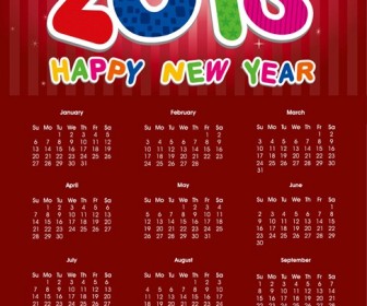 2013 Calendar Vector
