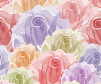 Free Seamless Flower Vector Background