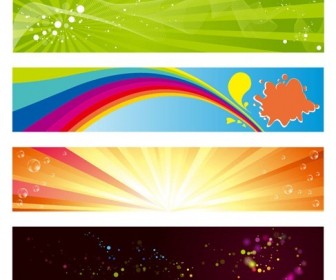 Vector Horizontal Banners Set