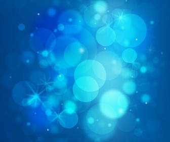 Free Glittering Blue Lights Vector Background