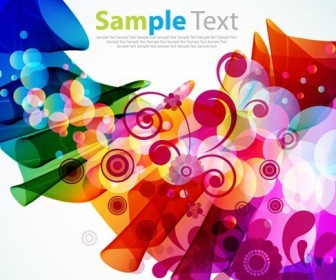 Free Abstract Floral Swirl Background