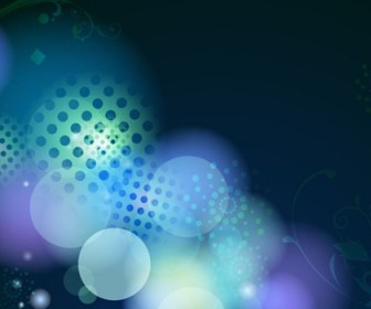 Free Abstract Design Blue Vector Illustration