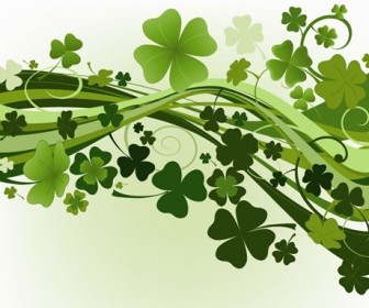 Green Clovers Vector Illustration