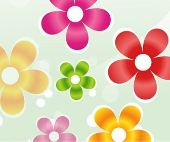 Colorful Flower Vector Graphic