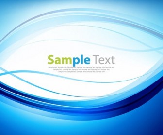 Blue Abstract Wave Background Vector Art
