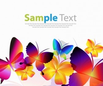 Colorful Butterflies Vector Art