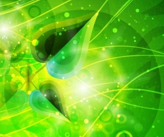 Abstract Green Background Vector Graphic