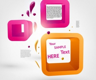 3D Abstract Background Vector Graphic