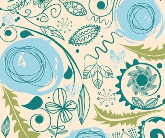 Abstract Floral Background Vector Art