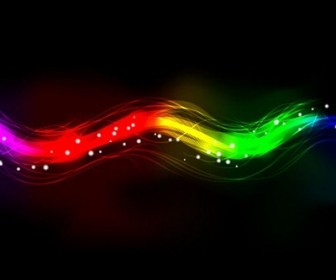 Blurry Abstract Neon Spectrum Light Effect Background