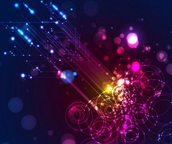 Abstract Lighting Vector Background