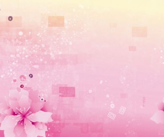 Abstract Pink Flowers Background