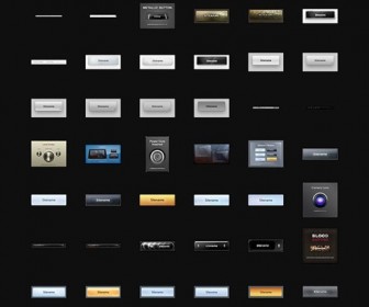 Big Button Collection 250 Free Photoshop Files