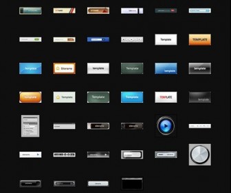 Big Button Collection 250 Free Photoshop Files