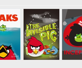 Angry Birds Movie Posters Vector