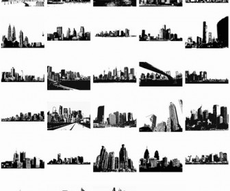 Free Vector Skylines Vector Pack